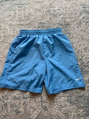 Boys Nike Light Blue athletic Shorts